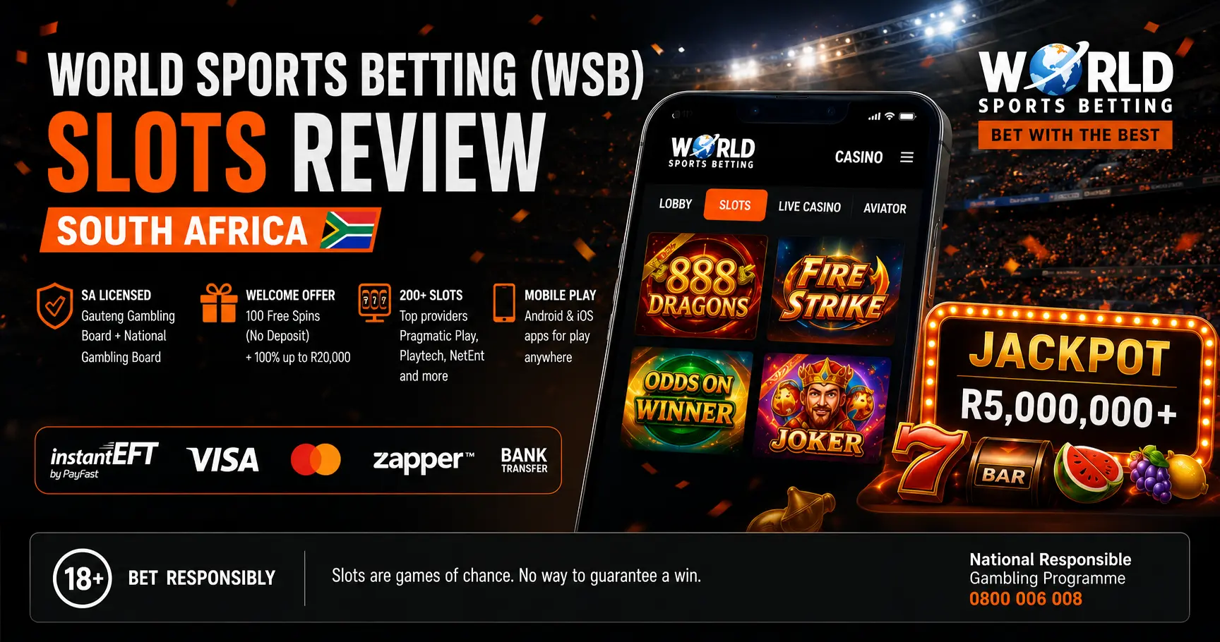world sports betting slots